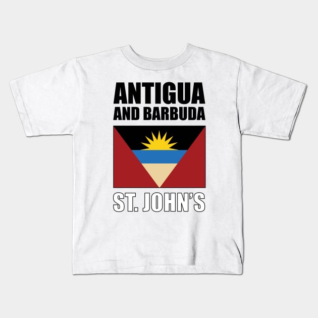 Flag of Antigua and Barbuda Kids T-Shirt by KewaleeTee